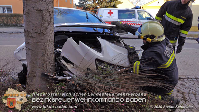 20200205 Verkehrsunfall in Teesdorf Foto: © Stefan Schneider 20200205 Verkehrsunfall in Teesdorf Foto: © Stefan Schneider