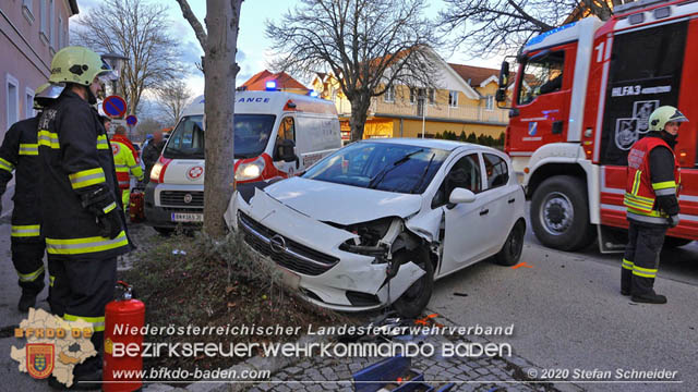 20200205 Verkehrsunfall in Teesdorf Foto: © Stefan Schneider 20200205 Verkehrsunfall in Teesdorf Foto: © Stefan Schneider