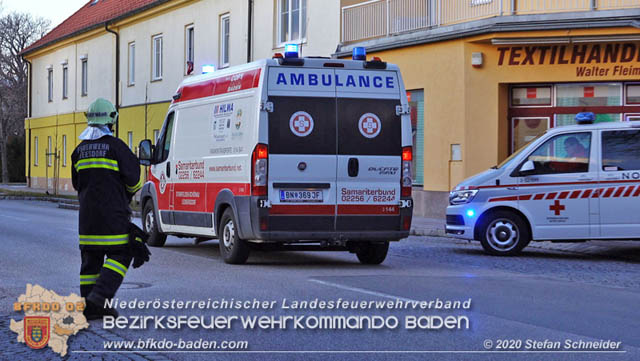 20200205 Verkehrsunfall in Teesdorf Foto: © Stefan Schneider 20200205 Verkehrsunfall in Teesdorf Foto: © Stefan Schneider