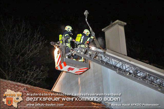20200214 Brand in einer Hirtenberger Dachgeschosswohnung Foto: © Markus Hackl AFKDO Pottenstein 20200214 Brand in einer Hirtenberger Dachgeschosswohnung Foto: © Markus Hackl AFKDO Pottenstein