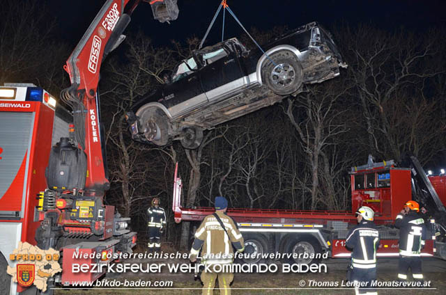 20200215 Verkehrsunfall Unterwaltersdorf - Deutsch Brodersdorf  Foto: © Thomas Lenger Monatsrevue.at