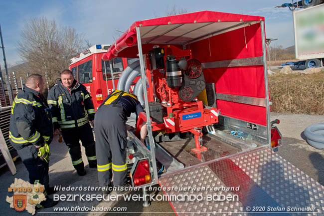 20200217-22 Mehrtägige Pumparbeiten nach Bruch ener 150er Hauptwasserleitung in Möllersdorf  Foto: © Stefan Schneider