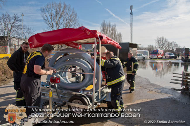 20200217-22 Mehrtägige Pumparbeiten nach Bruch ener 150er Hauptwasserleitung in Möllersdorf  Foto: © Stefan Schneider