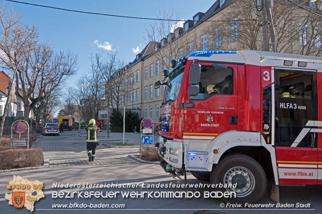 20200220 Brand in einer Badener Schule  Foto: © Freiwillige Feuerwehr Baden-Stadt / Stefan Schneider