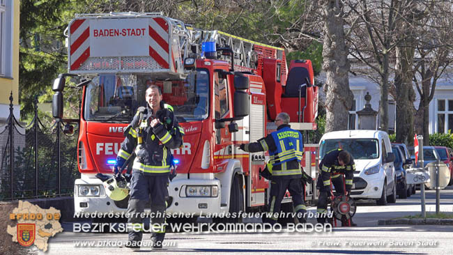 20200220 Brand in einer Badener Schule  Foto: © Freiwillige Feuerwehr Baden-Stadt / Stefan Schneider