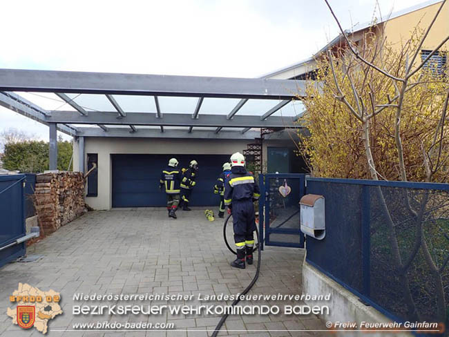 20200308 Brand von Mopeds in Garage in Gainfarn  Fotos: © Freiwillige Feuerwehr Gainfarn