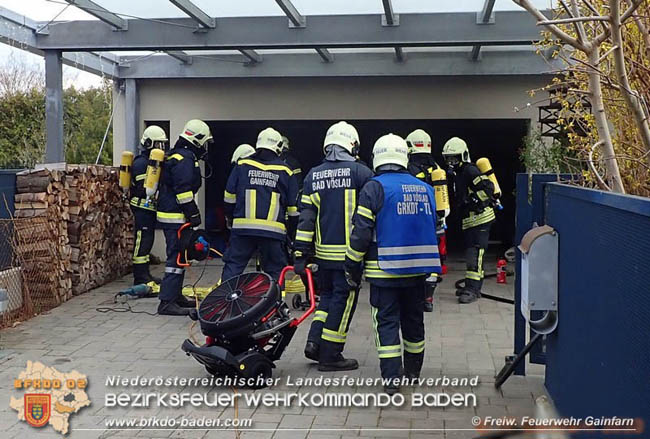 20200308 Brand von Mopeds in Garage in Gainfarn  Fotos: © Freiwillige Feuerwehr Gainfarn