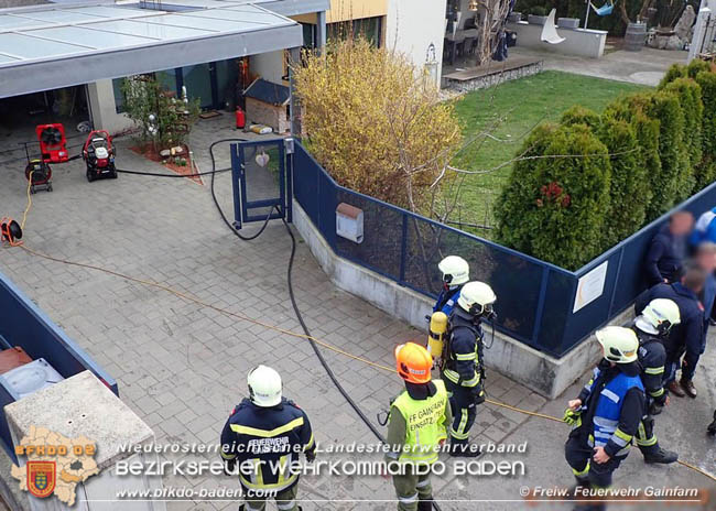 20200308 Brand von Mopeds in Garage in Gainfarn  Fotos: © Freiwillige Feuerwehr Gainfarn