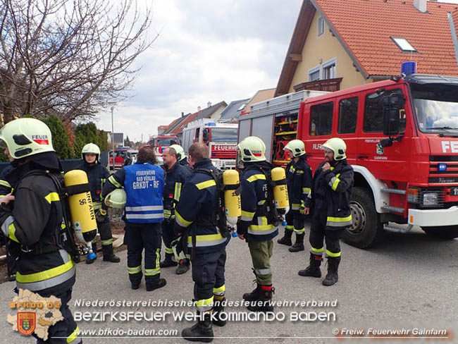 20200308 Brand von Mopeds in Garage in Gainfarn  Fotos: © Freiwillige Feuerwehr Gainfarn