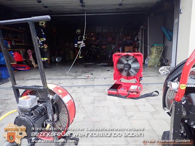 20200308 Brand von Mopeds in Garage in Gainfarn  Fotos: © Freiwillige Feuerwehr Gainfarn