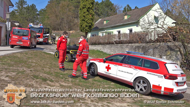20200403 Waldbrand in Pottenstein Foto: © Stefan Schneider BFK BADEN 20200403 Waldbrand in Pottenstein Foto: © Stefan Schneider BFK BADEN