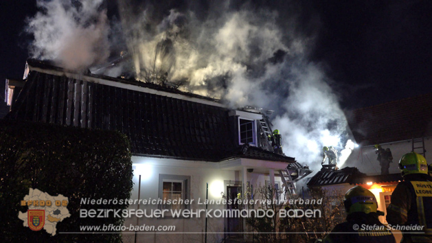 20200405 Dachstuhlbrand Leobersdorf - Foto BFK Baden