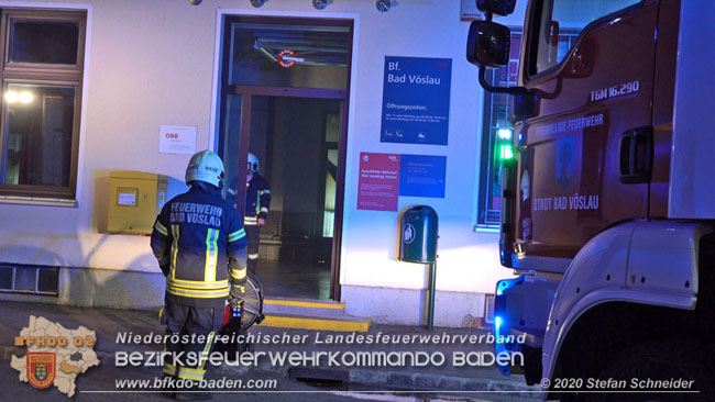 20200409 Brand im Bahnhof Bad Vöslau  Foto: © Stefan Schneider BFK