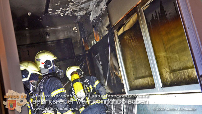 20200409 Brand im Bahnhof Bad Vöslau  Foto: © Stefan Schneider BFK
