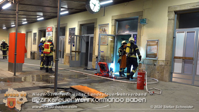 20200409 Brand im Bahnhof Bad Vöslau  Foto: © Stefan Schneider BFK