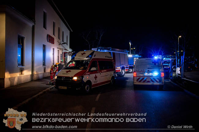 20200409 Brand im Bahnhof Bad Vöslau  Foto: © Daniel Wirth FF Stadt Bad Vöslau