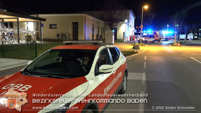 20200409 Brand im Bahnhof Bad Vöslau  Foto: © Stefan Schneider BFK