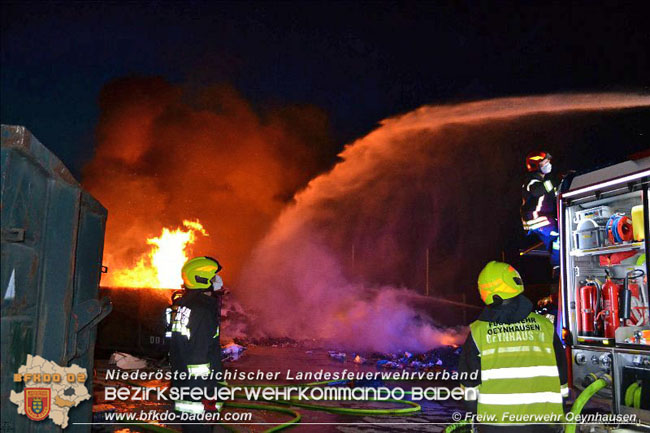 20200417 4-stündiger Löscheinsatz auf einem Wienersdorfer Firmengelände  Foto: © Freiwillige Feuerwehr Oeynhausen