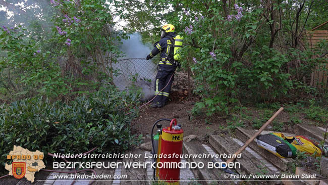 20200419 Kleinbrand in Baden Foto: Freiwillige Feuerwehr Baden-Stadt 20200419 Kleinbrand in Baden Foto: Freiwillige Feuerwehr Baden-Stadt