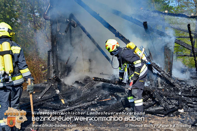 20200420 Brand einer Jagdhütte bei Furth a.d.Triesting  Foto: © Thomas Tisch FF Furth a.d.Triesting
