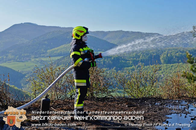 20200420 Brand einer Jagdhütte bei Furth a.d.Triesting  Foto: © Thomas Tisch FF Furth a.d.Triesting