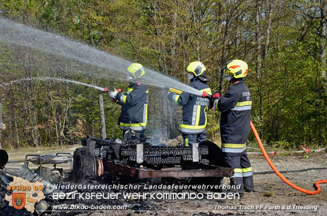 20200420 Brand einer Jagdhütte bei Furth a.d.Triesting  Foto: © Thomas Tisch FF Furth a.d.Triesting