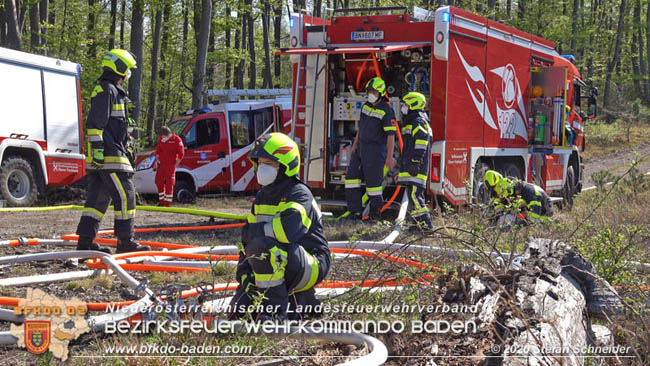 20200420 Brand einer Jagdhütte bei Furth a.d.Triesting  Foto: © Stefan Schneider BFK Baden