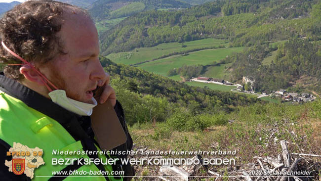 20200420 Brand einer Jagdhütte bei Furth a.d.Triesting  Foto: © Stefan Schneider BFK Baden