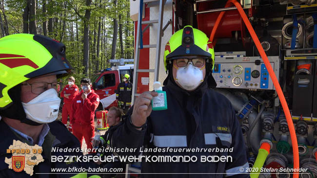 20200420 Brand einer Jagdhütte bei Furth a.d.Triesting  Foto: © Stefan Schneider BFK Baden
