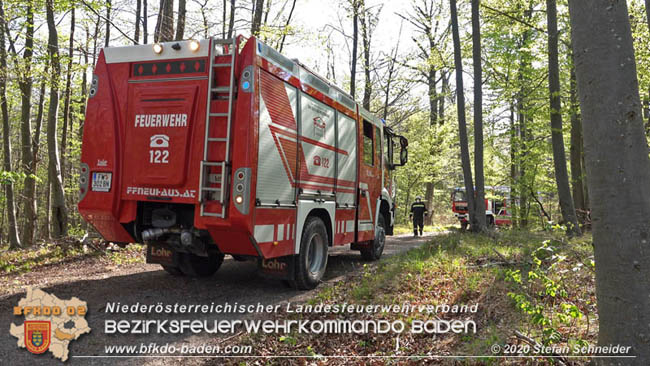 20200420 Brand einer Jagdhütte bei Furth a.d.Triesting  Foto: © Stefan Schneider BFK Baden