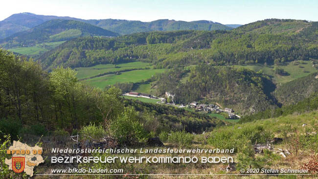 20200420 Brand einer Jagdhütte bei Furth a.d.Triesting  Foto: © Stefan Schneider BFK Baden