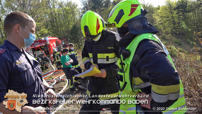 20200420 Brand einer Jagdhütte bei Furth a.d.Triesting  Foto: © Stefan Schneider BFK Baden