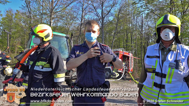 20200420 Brand einer Jagdhütte bei Furth a.d.Triesting  Foto: © Stefan Schneider BFK Baden