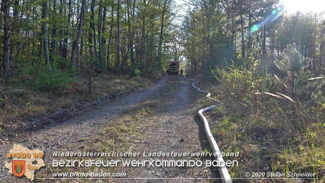 20200420 Brand einer Jagdhütte bei Furth a.d.Triesting  Foto: © Stefan Schneider BFK Baden