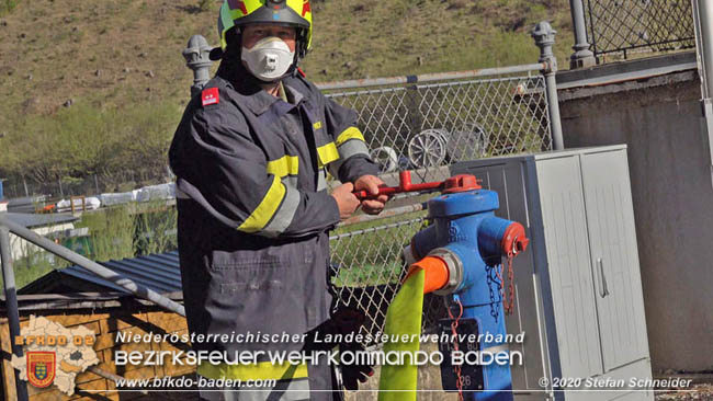 20200420 Brand einer Jagdhütte bei Furth a.d.Triesting  Foto: © Stefan Schneider BFK Baden