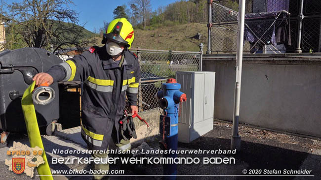 20200420 Brand einer Jagdhütte bei Furth a.d.Triesting  Foto: © Stefan Schneider BFK Baden