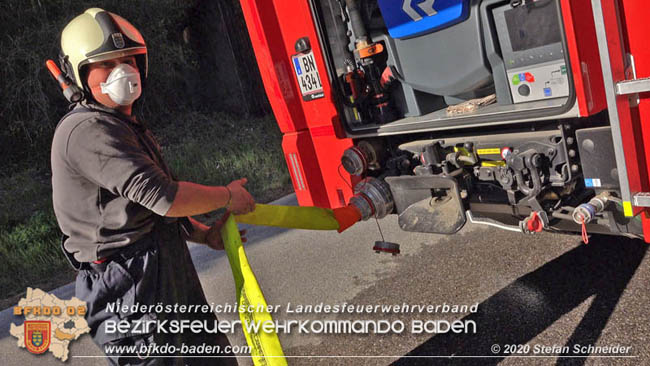 20200420 Brand einer Jagdhütte bei Furth a.d.Triesting  Foto: © Stefan Schneider BFK Baden