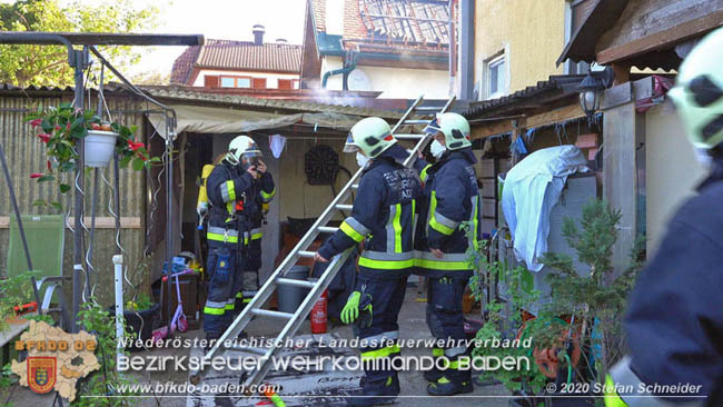 20200422 Brand in einem Nebengeäude in Traiskirchen  Foto: © Stefan Schneider BFK