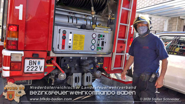 20200422 Brand in einem Nebengeäude in Traiskirchen  Foto: © Stefan Schneider BFK