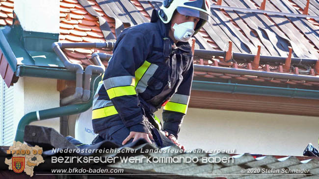 20200422 Brand in einem Nebengeäude in Traiskirchen  Foto: © Stefan Schneider BFK