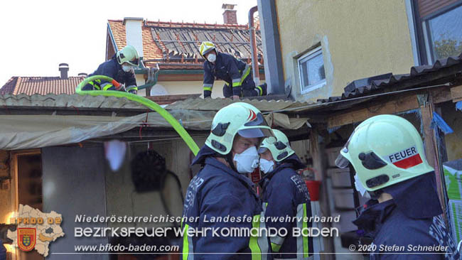 20200422 Brand in einem Nebengeäude in Traiskirchen  Foto: © Stefan Schneider BFK