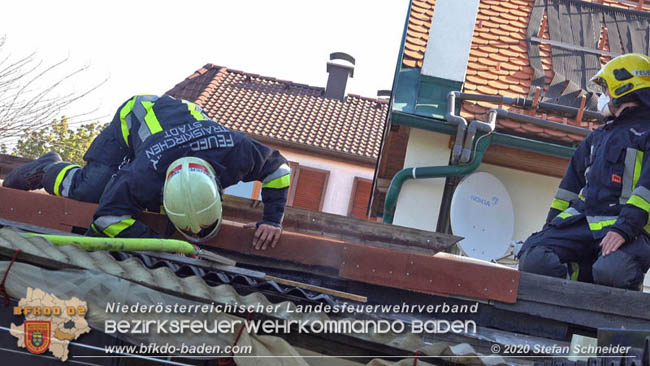 20200422 Brand in einem Nebengeäude in Traiskirchen  Foto: © Stefan Schneider BFK