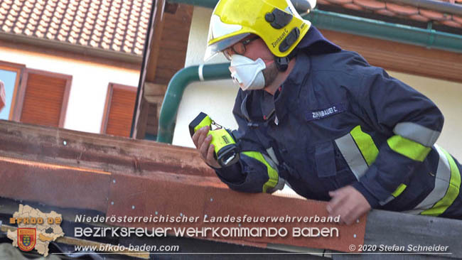 20200422 Brand in einem Nebengeäude in Traiskirchen  Foto: © Stefan Schneider BFK