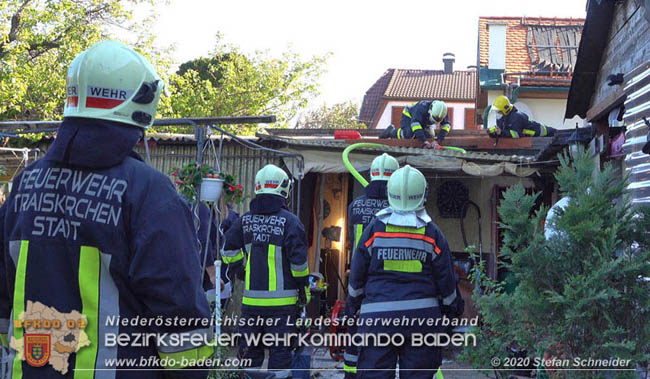 20200422 Brand in einem Nebengeäude in Traiskirchen  Foto: © Stefan Schneider BFK