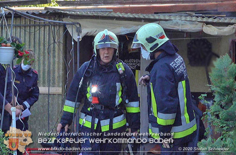 20200422 Brand in einem Nebengeäude in Traiskirchen  Foto: © Stefan Schneider BFK