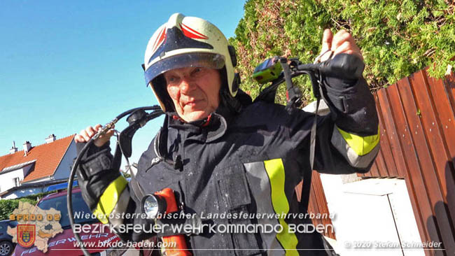 20200422 Brand in einem Nebengeäude in Traiskirchen  Foto: © Stefan Schneider BFK