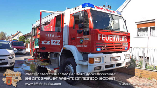 20200422 Brand in einem Nebengeäude in Traiskirchen  Foto: © Stefan Schneider BFK