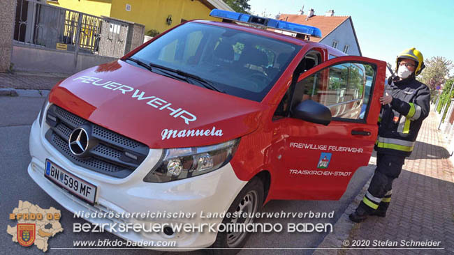 20200422 Brand in einem Nebengeäude in Traiskirchen  Foto: © Stefan Schneider BFK