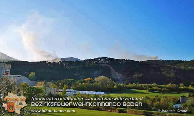 20200422 Waldbrand im Bereich Bezirksgrenze Wopfing (WN) und Alkersdorf (BN)  Foto: © Manuela Grone