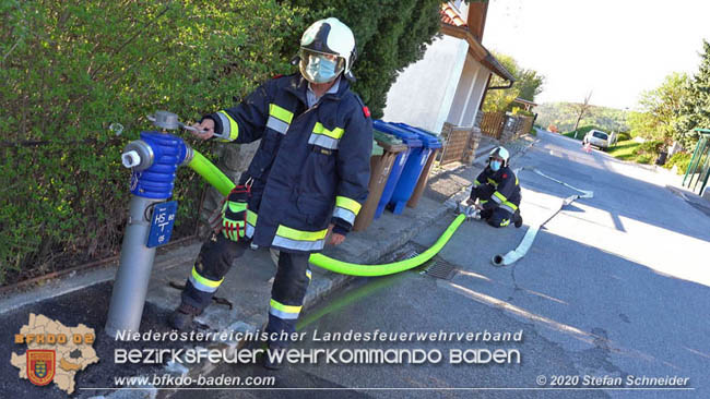 20200422 Waldbrand im Bereich Bezirksgrenze Wopfing (WN) und Alkersdorf (BN)  Foto: © Stefan Schneider BFK Baden